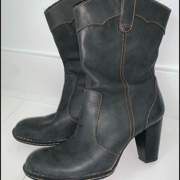 Born Black Boots Women’s Size 8 - Picture 3 of 5